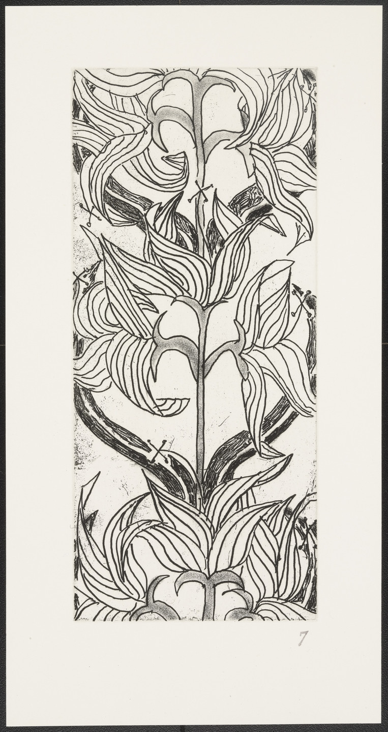 Robert Kushner. Lilies from The Joy of Ornament. 1980