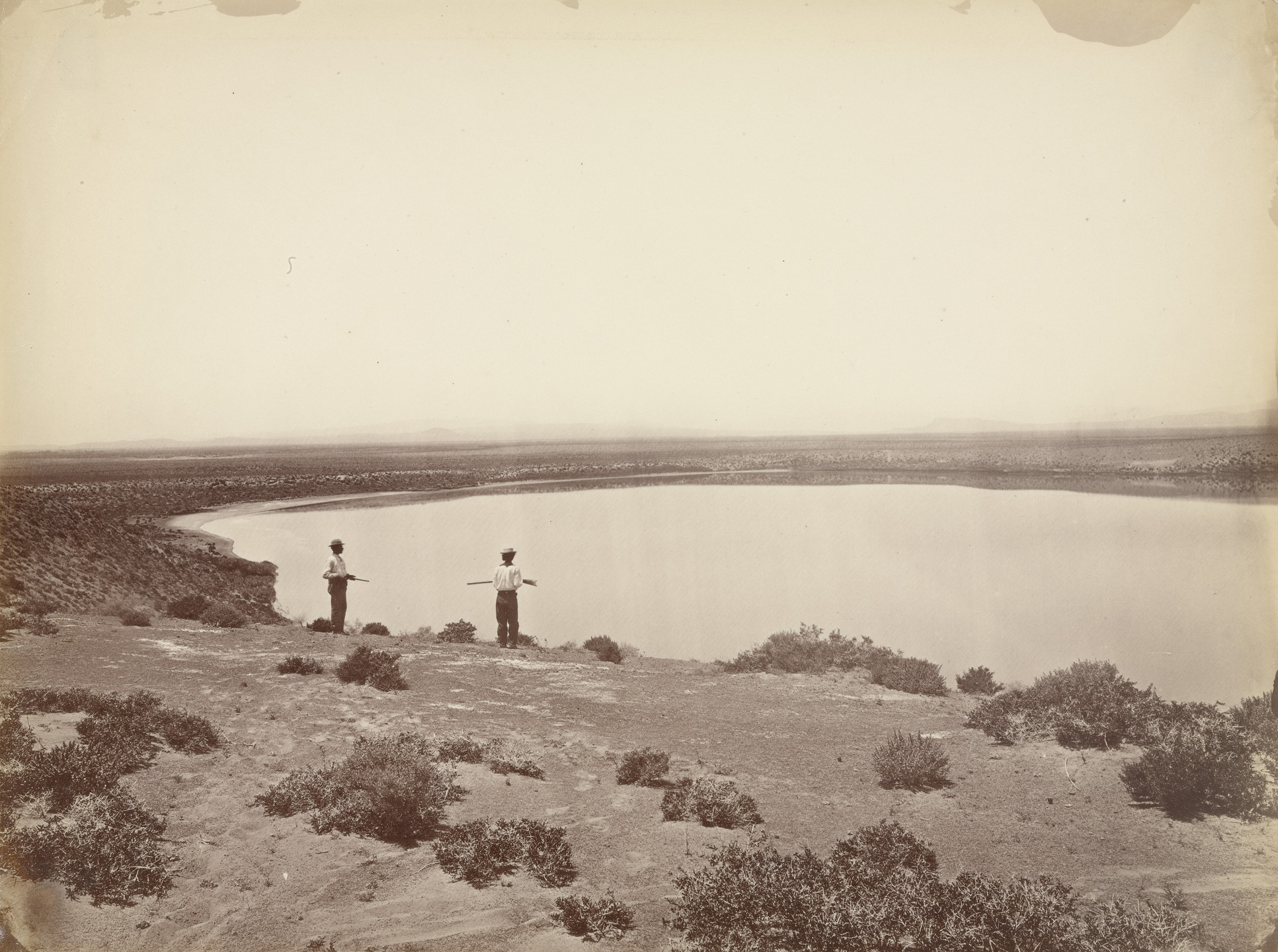 Timothy O'Sullivan. Desert Lake Near Ragtown, Carson Desert, Nevada. 1867
