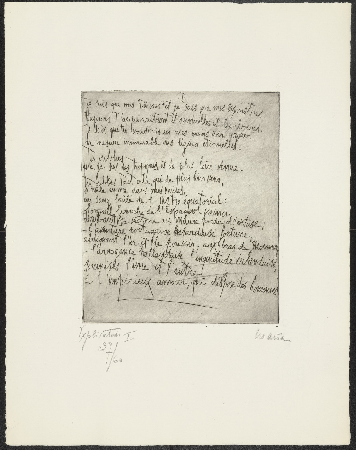 Maria Martins. Explanation I (Explication I) from Maria 1946. 1946