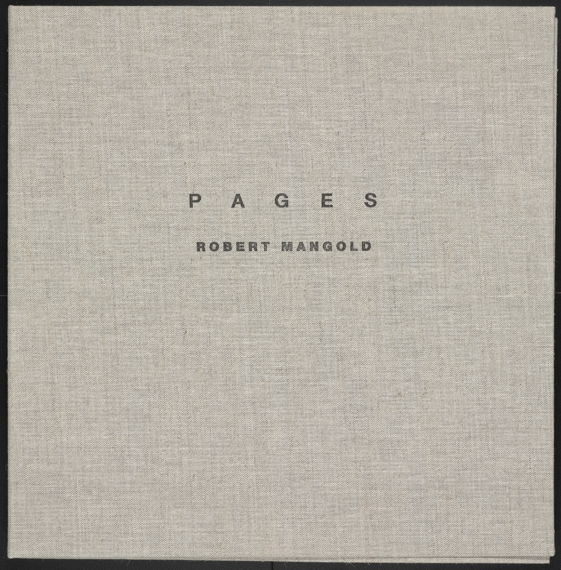 Robert Mangold. Pages