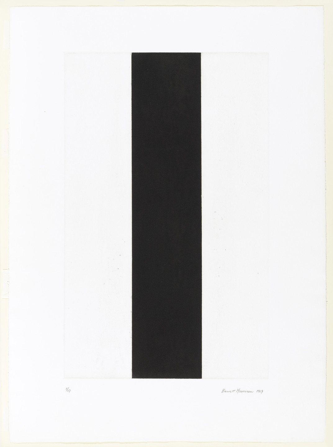 Barnett Newman. Untitled Etching #2. 1969