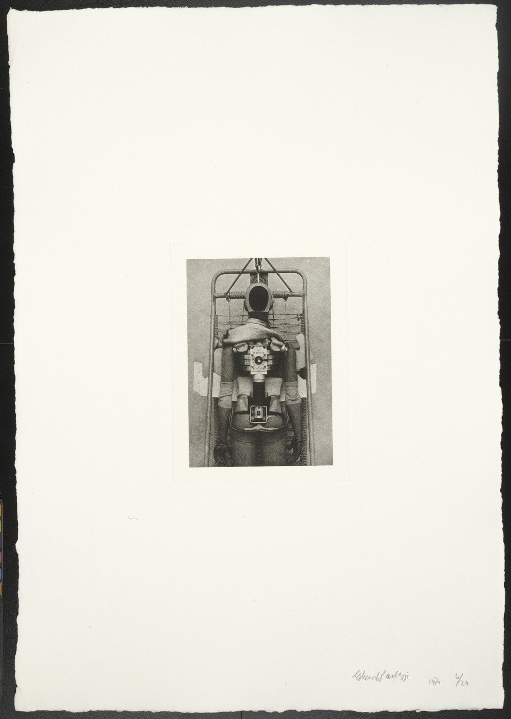 Eduardo Paolozzi. Untitled (Broken Open Dummy Skeleton) from The Conditional Probability Machine. 1970