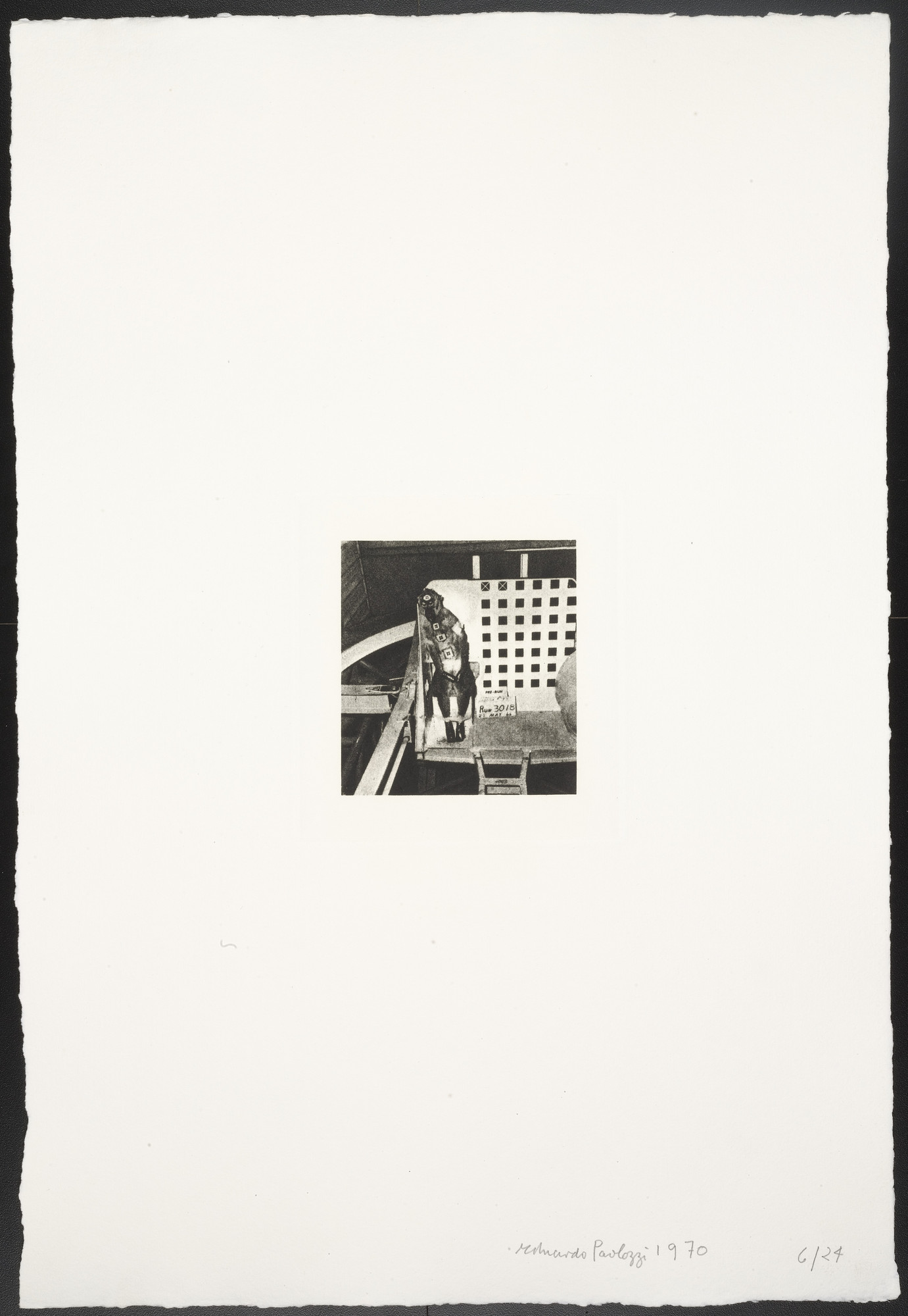 Eduardo Paolozzi. Untitled (Baboon on Sled) from The Conditional Probability Machine