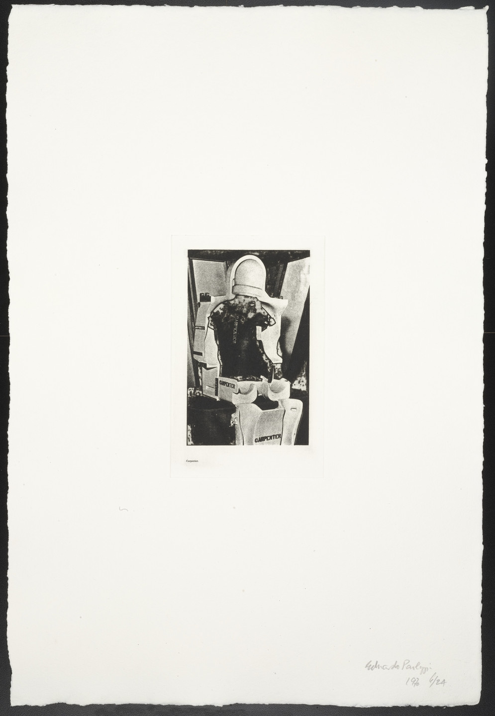 Eduardo Paolozzi. Carpenter from The Conditional Probability Machine. 1970