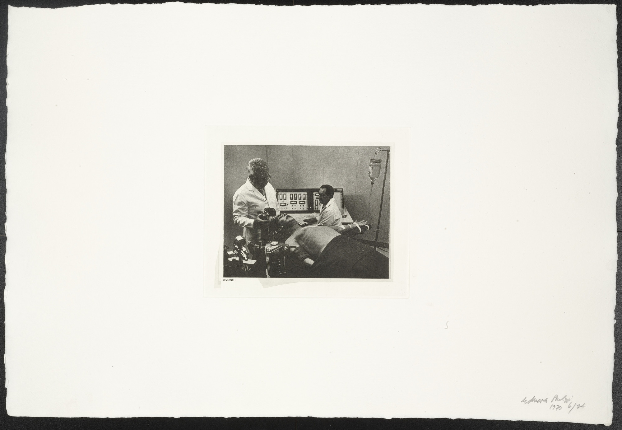 Eduardo Paolozzi. Sim One from The Conditional Probability Machine