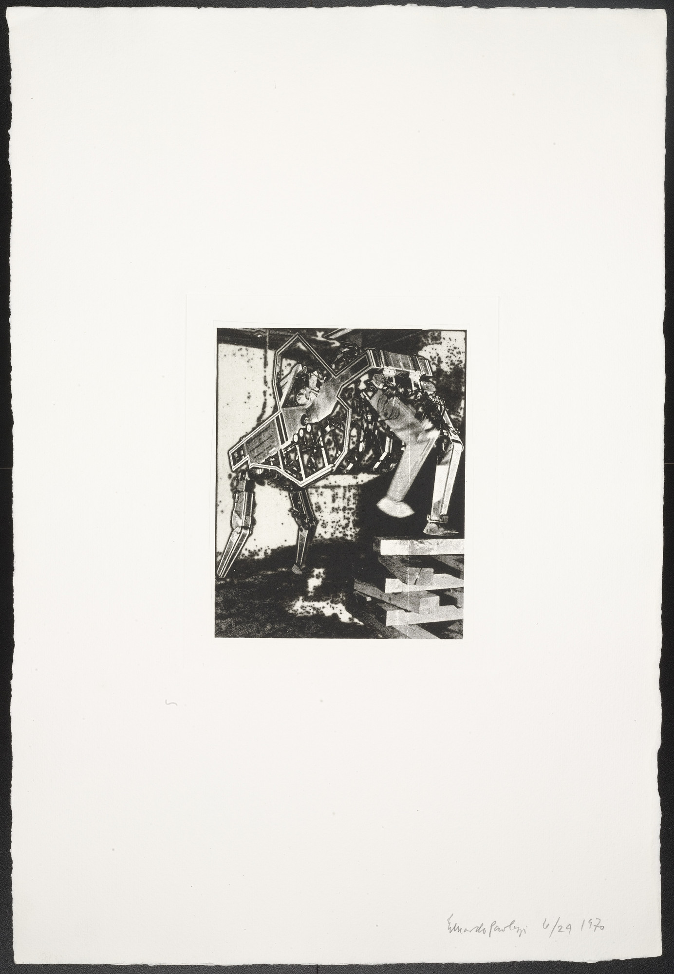 Eduardo Paolozzi. Untitled (Walking Machine) from The Conditional Probability Machine