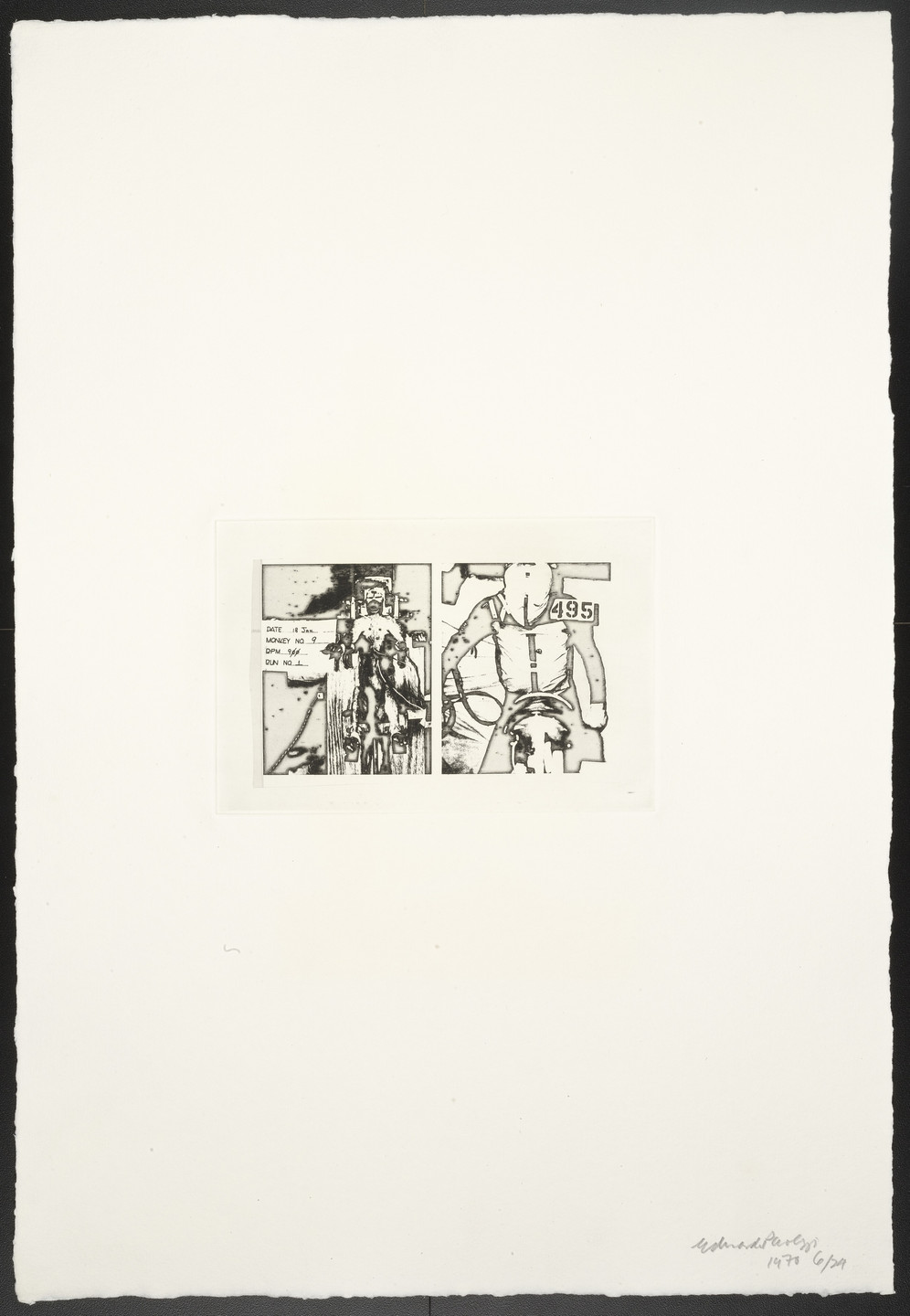 Eduardo Paolozzi. Untitled (Monkey No. 9) from The Conditional Probability Machine. 1970