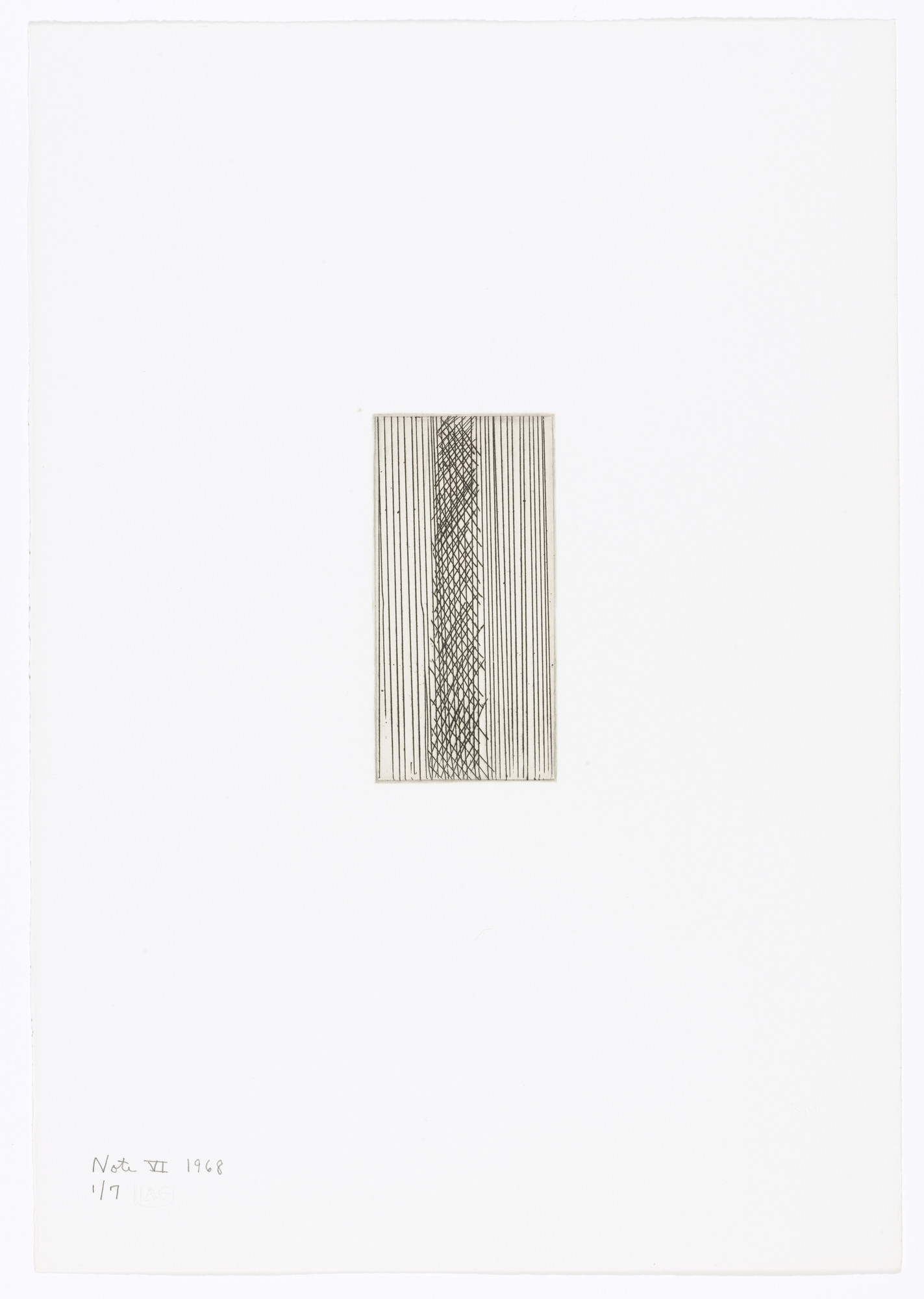 Barnett Newman. Note VI from Notes