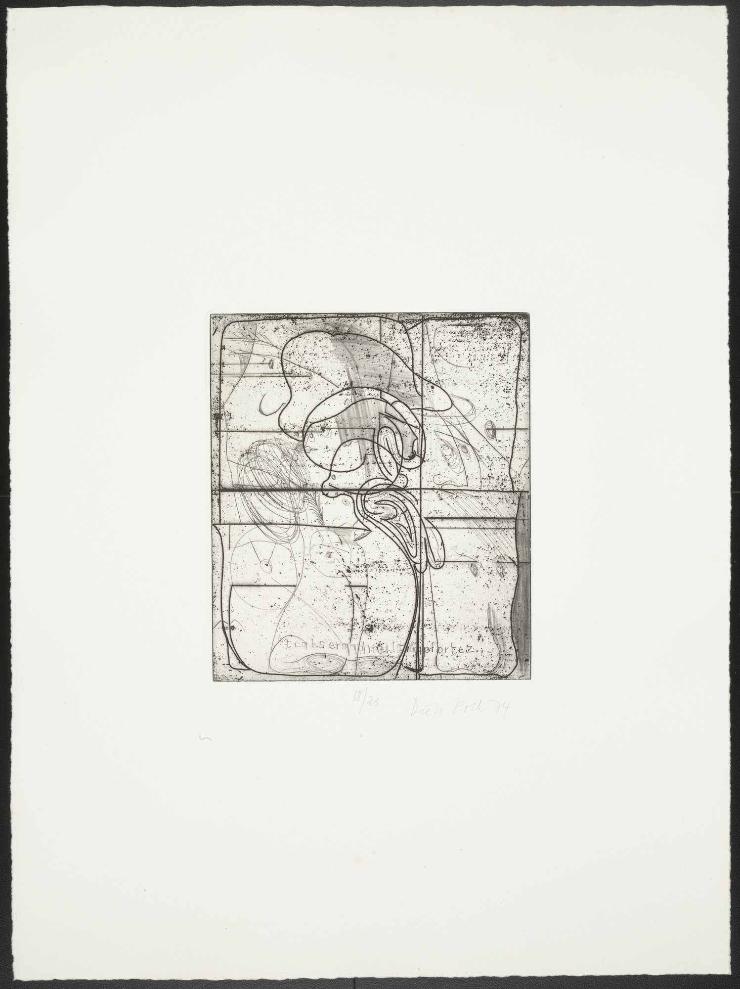 Dieter Roth. Untitled from 22 Doubleheads. 1974 | MoMA