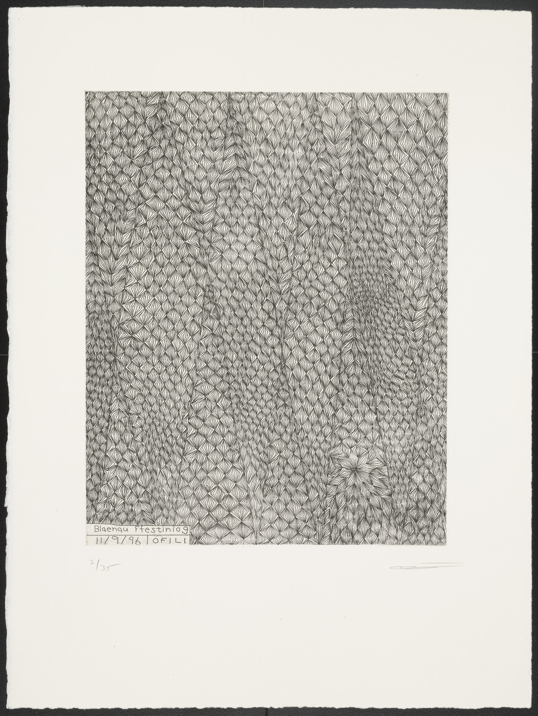 Chris Ofili. Blaenau Ffestiniog from North Wales. 1996