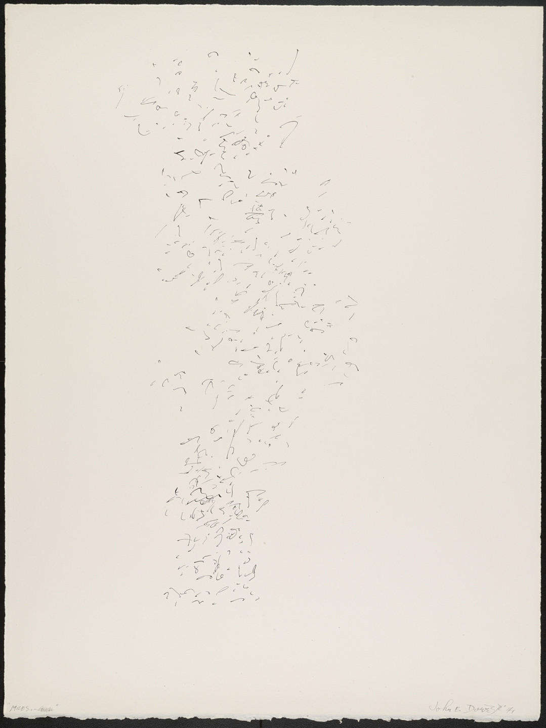John Edward Dowell. Miles... from Visual Poems. 1971