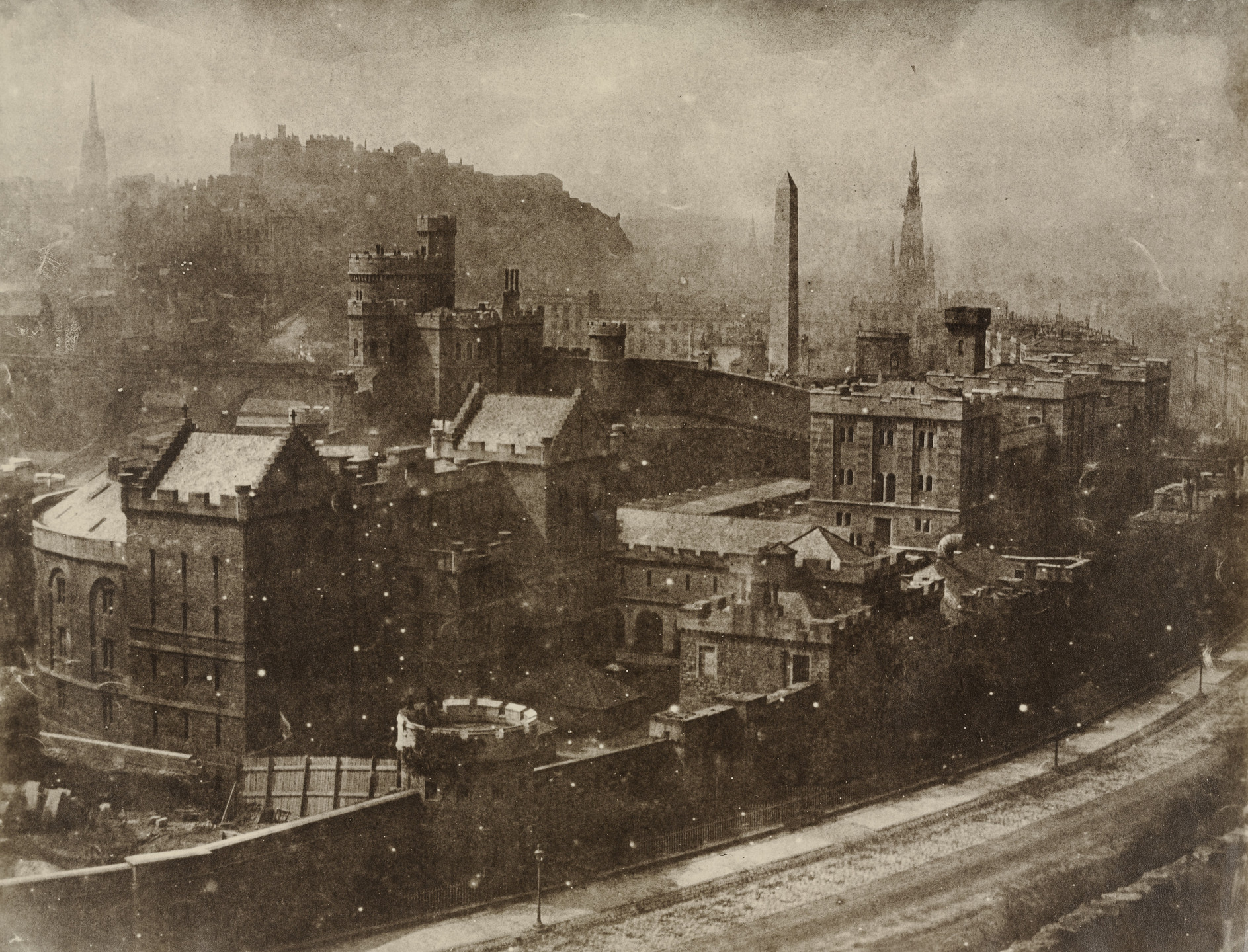 David Octavius Hill, Robert Adamson. Edinburgh from Calton Hill. 1843