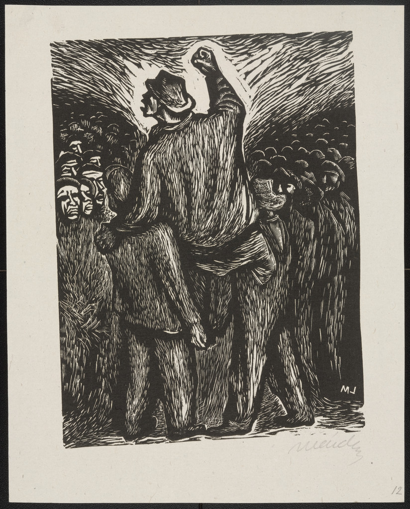 Street Meeting (Mitin Improvisado) from the portfolio 25 Prints of Leopoldo Méndez