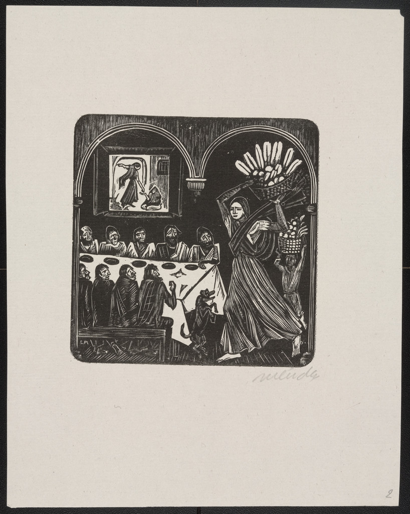 Dreams of Paupers (Sueño de los Pobres) from the portfolio 25 Prints of Leopoldo Méndez