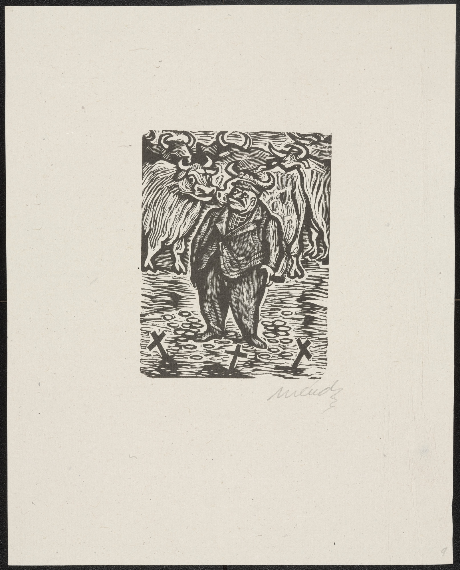 Leopoldo Méndez. Stableman (Establero) from the portfolio 25 Prints of Leopoldo Méndez