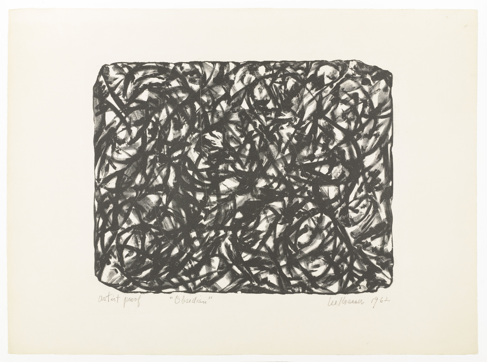 Lee Krasner. Obsidian. 1962