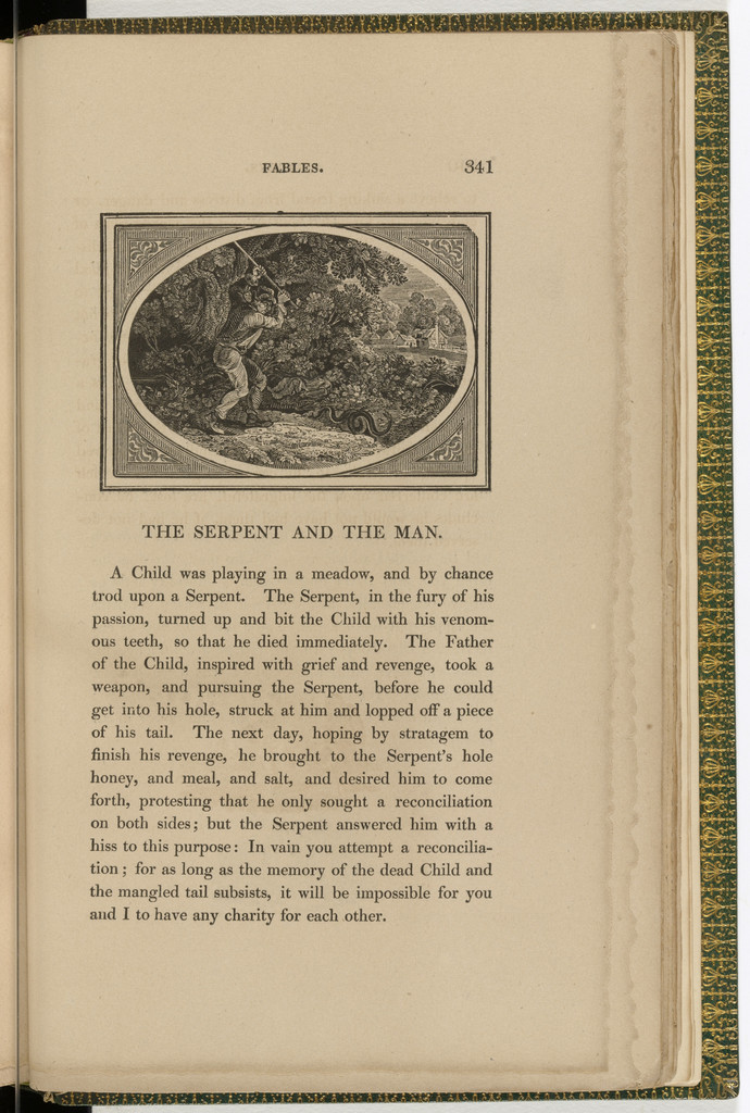 Headpiece (page 341) from The Fables of Aesop