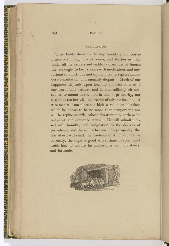 Tailpiece (page 350) from The Fables of Aesop