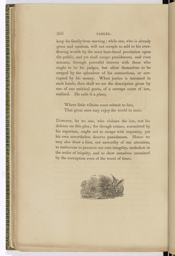 Tailpiece (page 356) from The Fables of Aesop