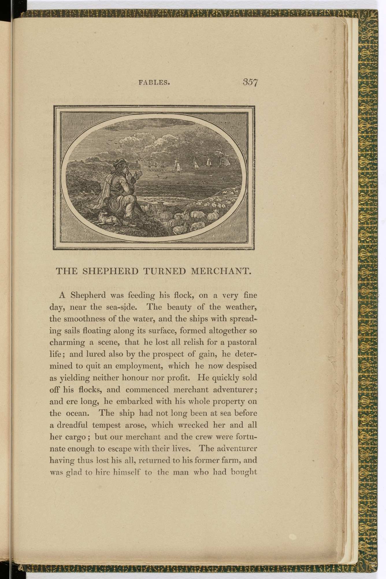 Thomas Bewick. Headpiece (page 357) from The Fables of Aesop