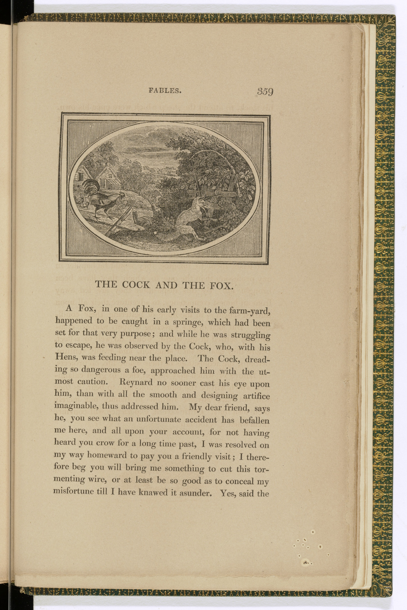 Thomas Bewick. Headpiece (page 359) from The Fables of Aesop