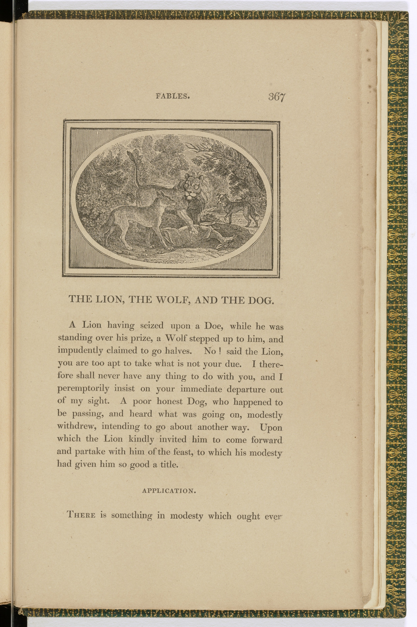 Thomas Bewick. Headpiece (page 367) from The Fables of Aesop