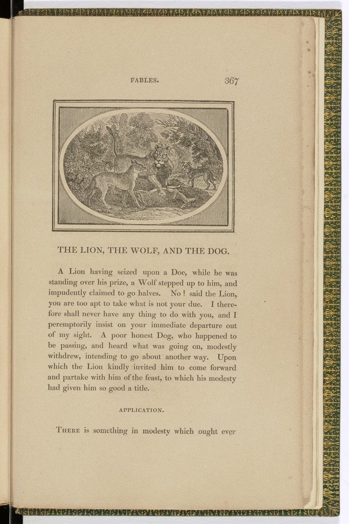 Headpiece (page 367) from The Fables of Aesop