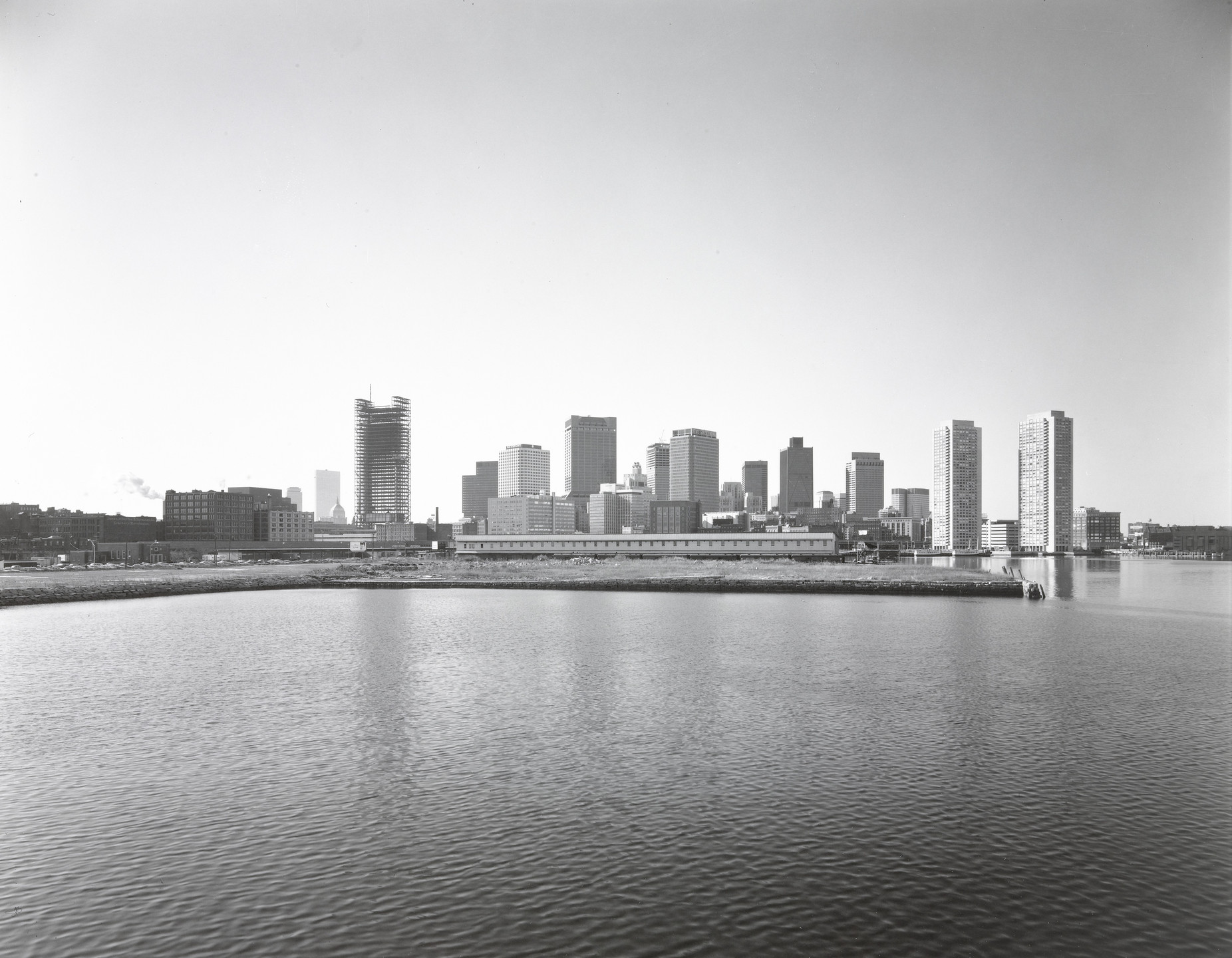 Nicholas Nixon. View of Boston from Pier 4. 1975