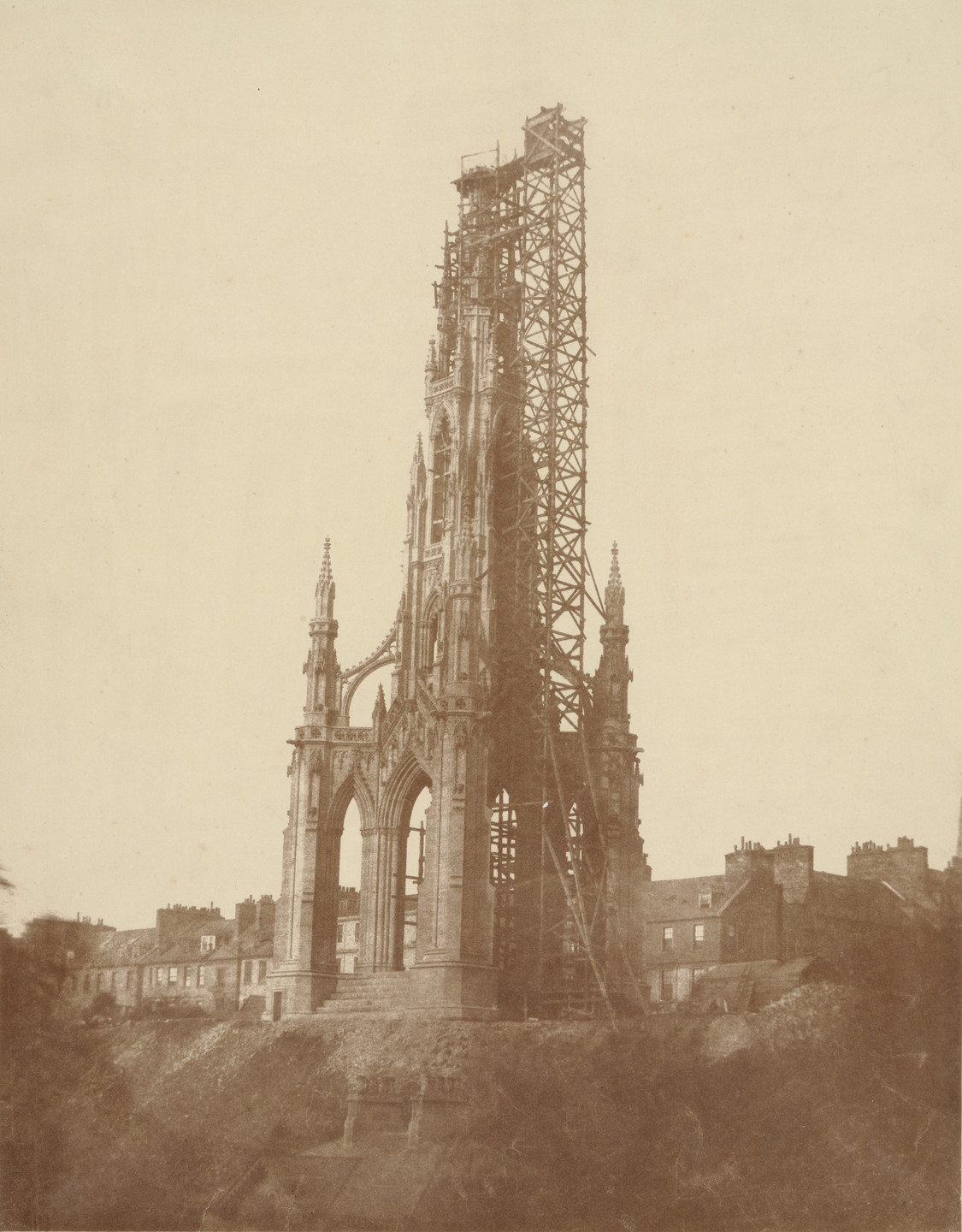 David Octavius Hill, Robert Adamson. The Scott Monument, Edinburgh. c. 1843