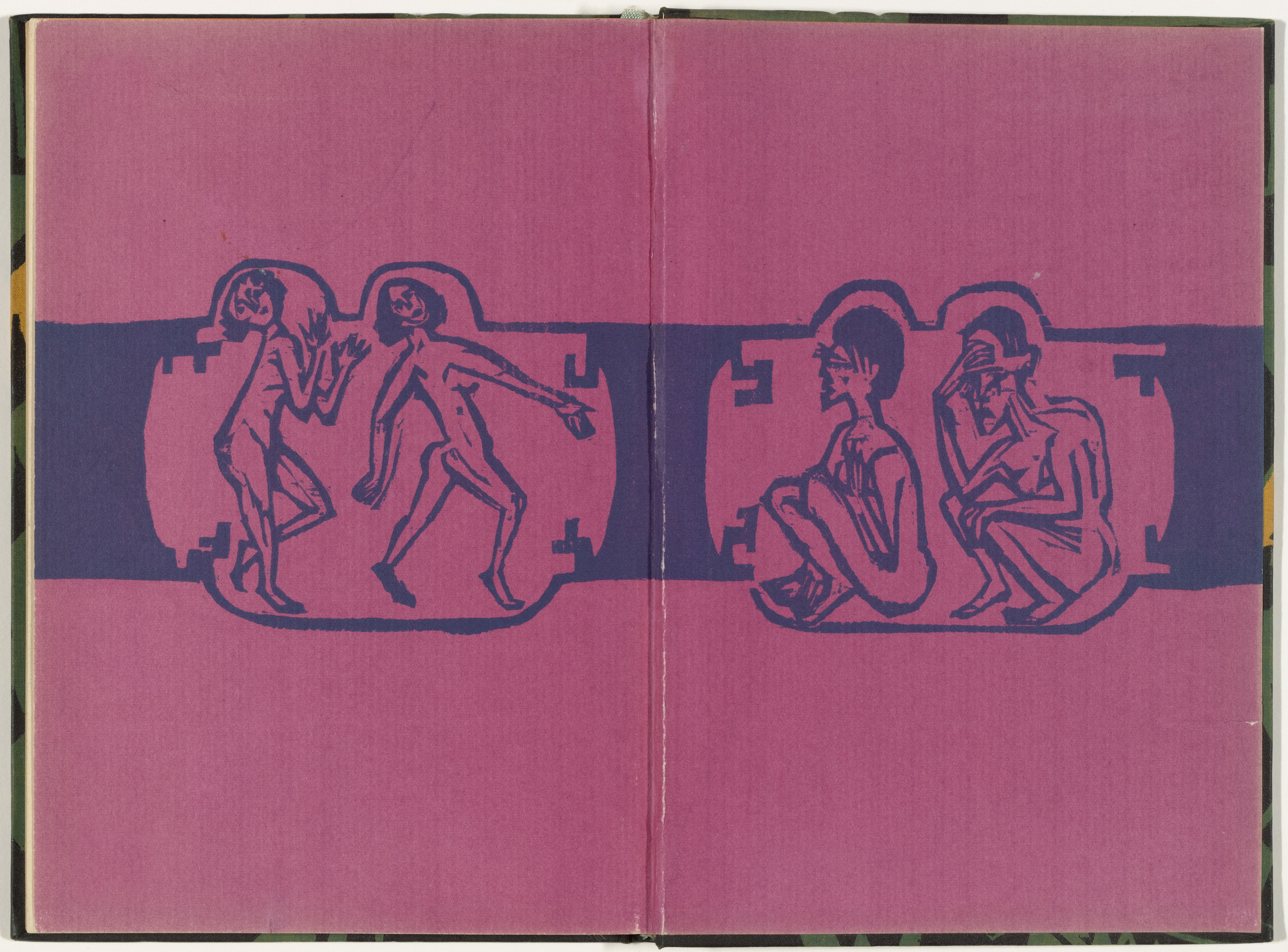 Ernst Ludwig Kirchner. Back endpapers from Umbra Vitae (Shadow of Life)