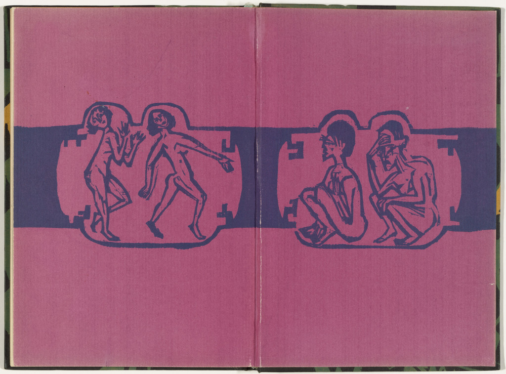 Back endpapers (Vorsatz) from Umbra Vitae (Shadow of Life)