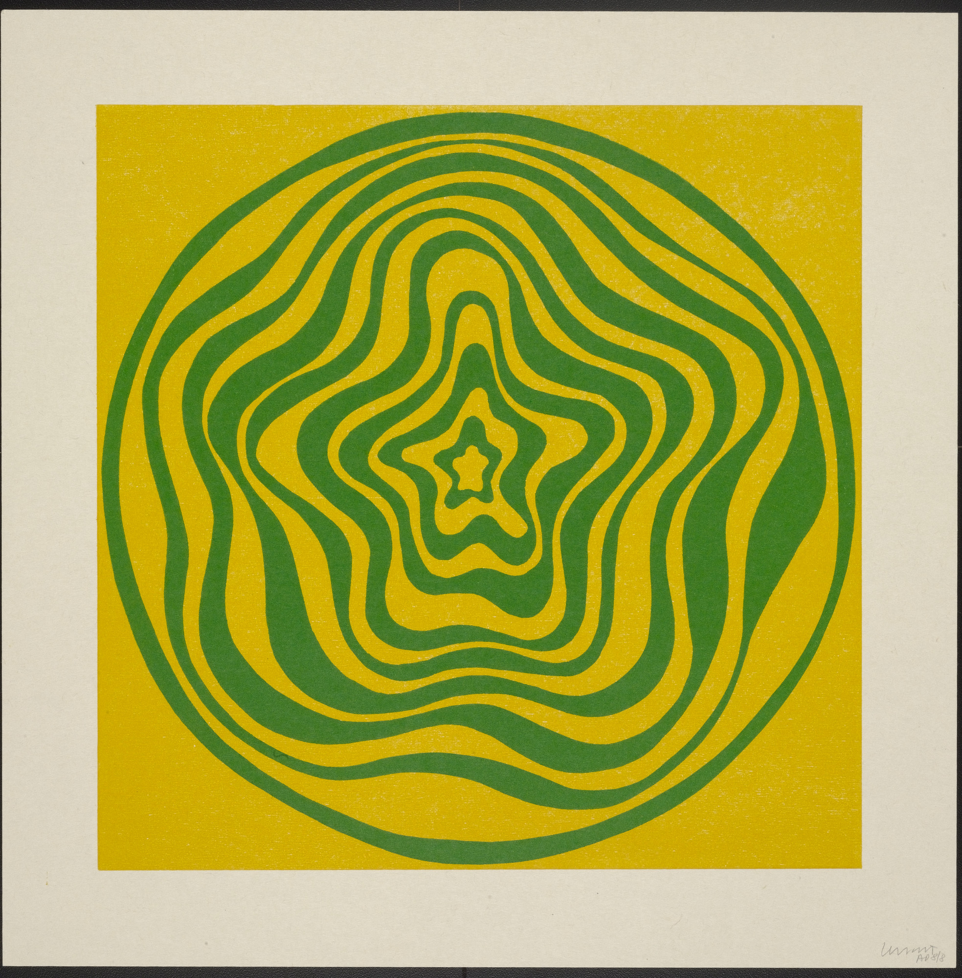 Sol LeWitt. Concentric Irregular Bands