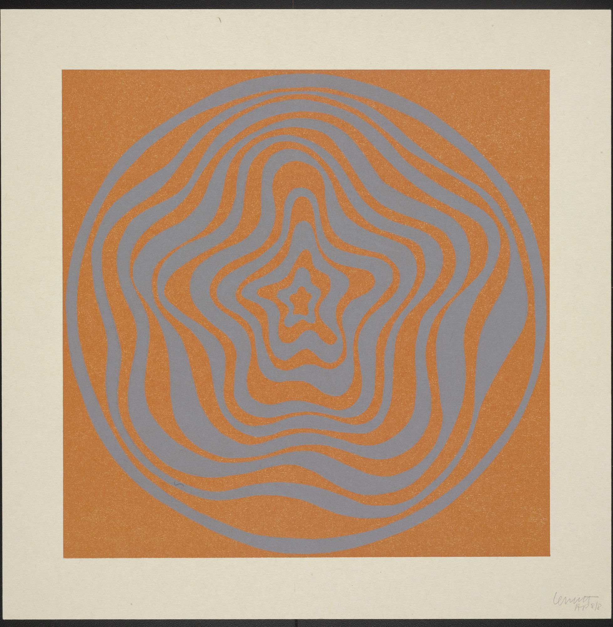 Sol LeWitt. Untitled from Concentric Irregular Bands