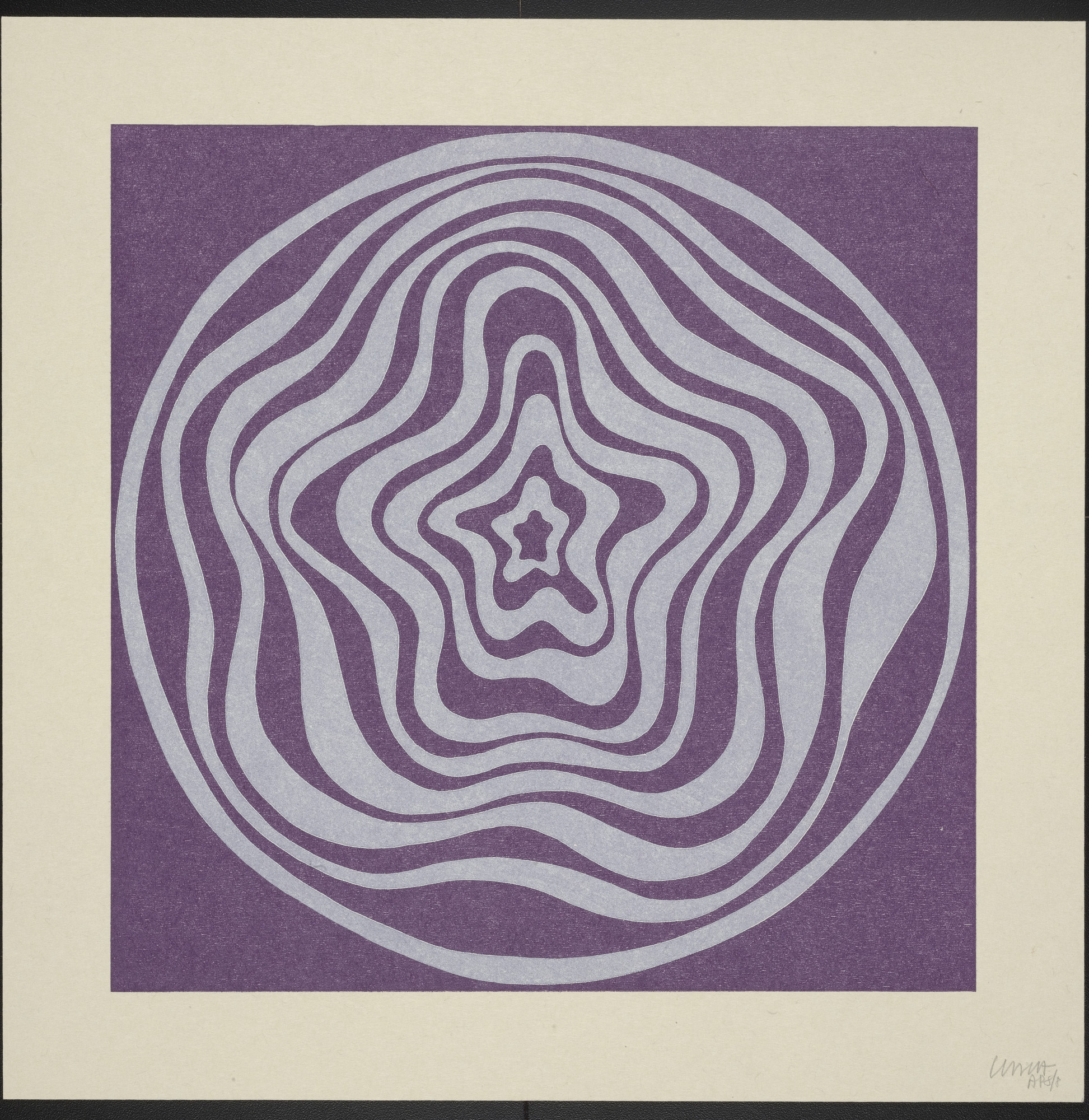 Sol LeWitt. Untitled from Concentric Irregular Bands
