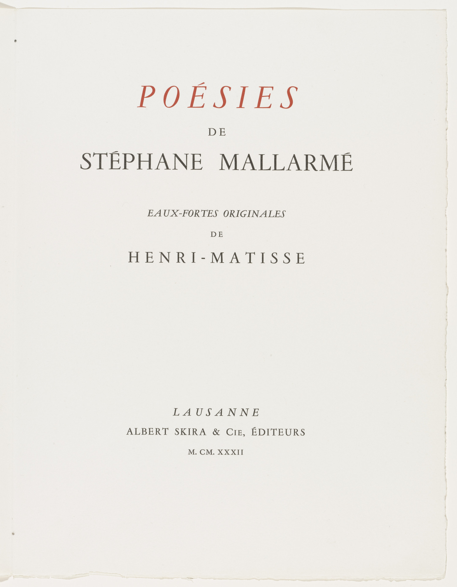 Henri Matisse Poesies Poems 1932 Moma Henri Matisse Poesies Poems 1932 Moma