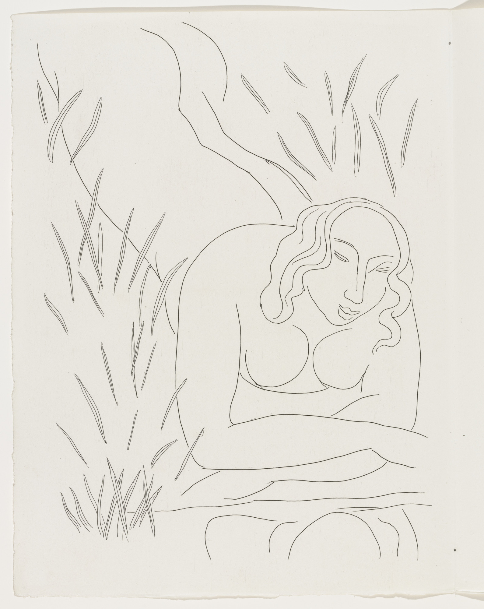 Henri Matisse. Hérodiade (Herodotus) (plate, page 54) from Poésies (Poems)
