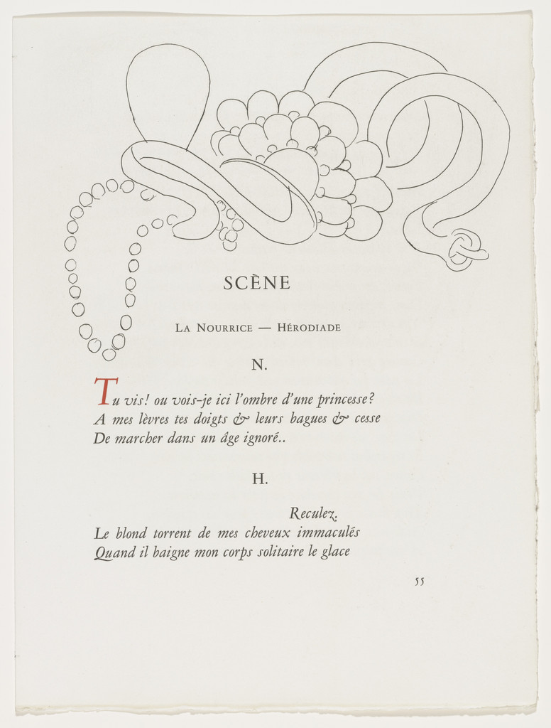 Headpiece (page 55) from Poésies (Poems)