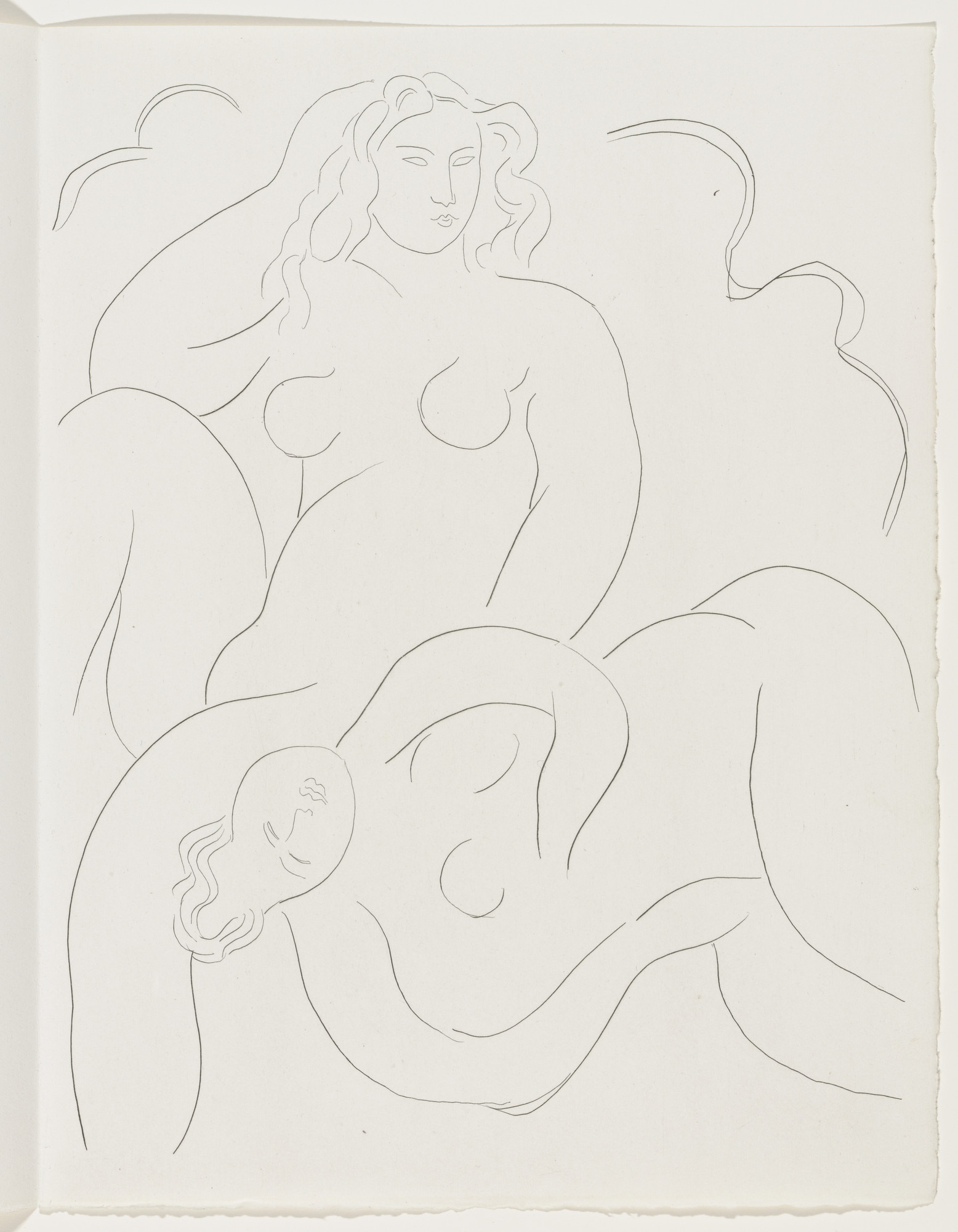 Henri Matisse. Les Nymphes (The Nymphs) (plate, page 73) from Poésies (Poems)