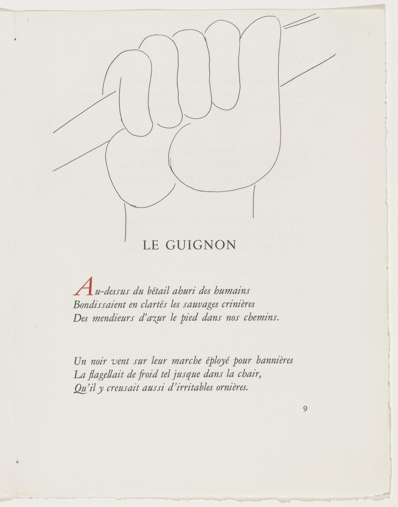 Headpiece (page 9) from Poésies (Poems)