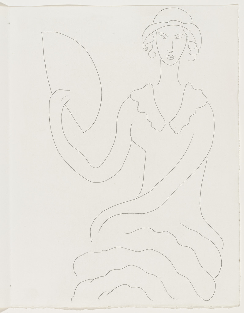 Eventail de Madame Mallarmé (Madame Mallarmé's Fan) (plate, page 97) from Poésies (Poems)
