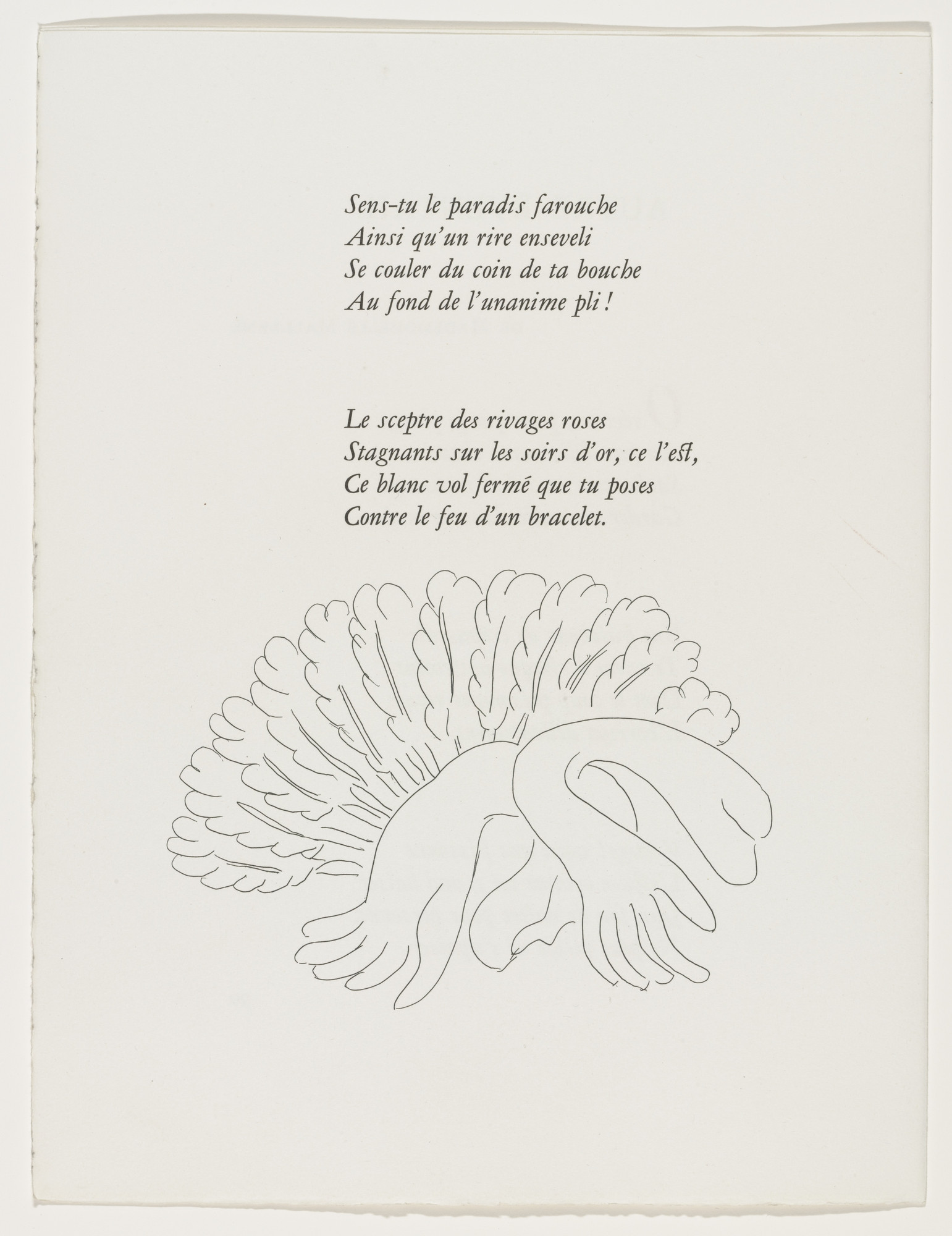 Henri Matisse. Tailpiece (page 100) from Poésies (Poems)