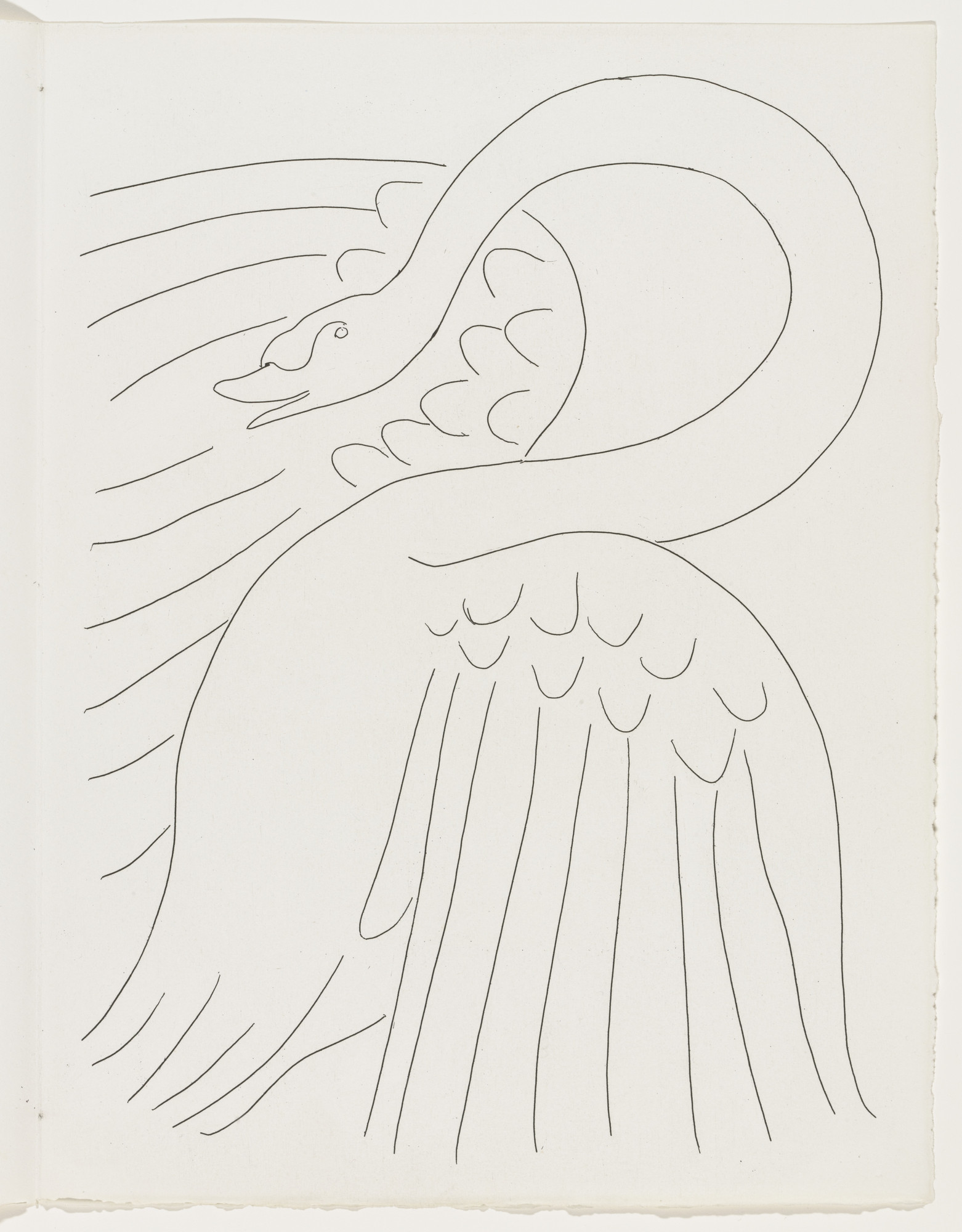 Henri Matisse. Le Cygne (The Swan) (plate, page 123) from Poésies (Poems)
