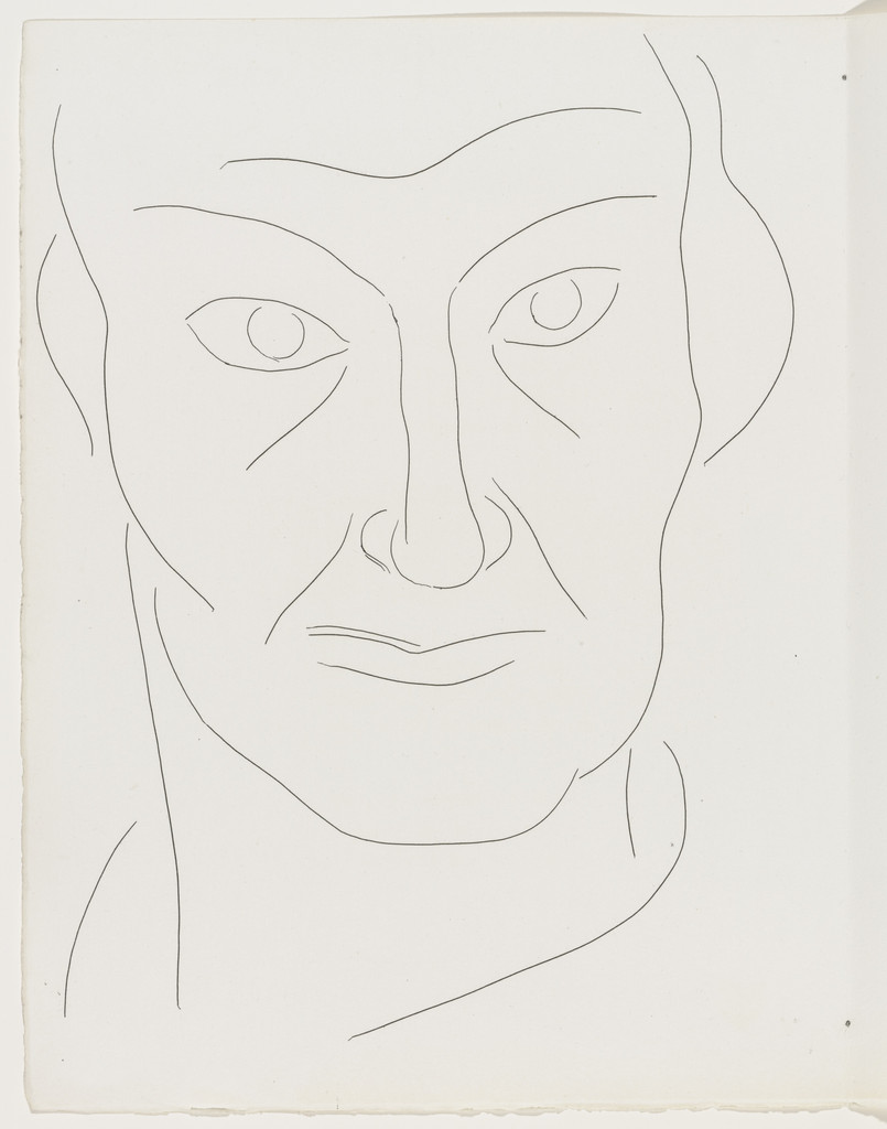 Portrait of Baudelaire (plate, page 136) from Poésies (Poems)