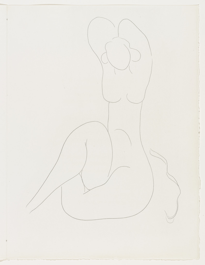 Quelle soie aux baumes de temps (What Silk with Balms of Time) (plate, page 147) from Poésies (Poems), Henri Matisse, 1932