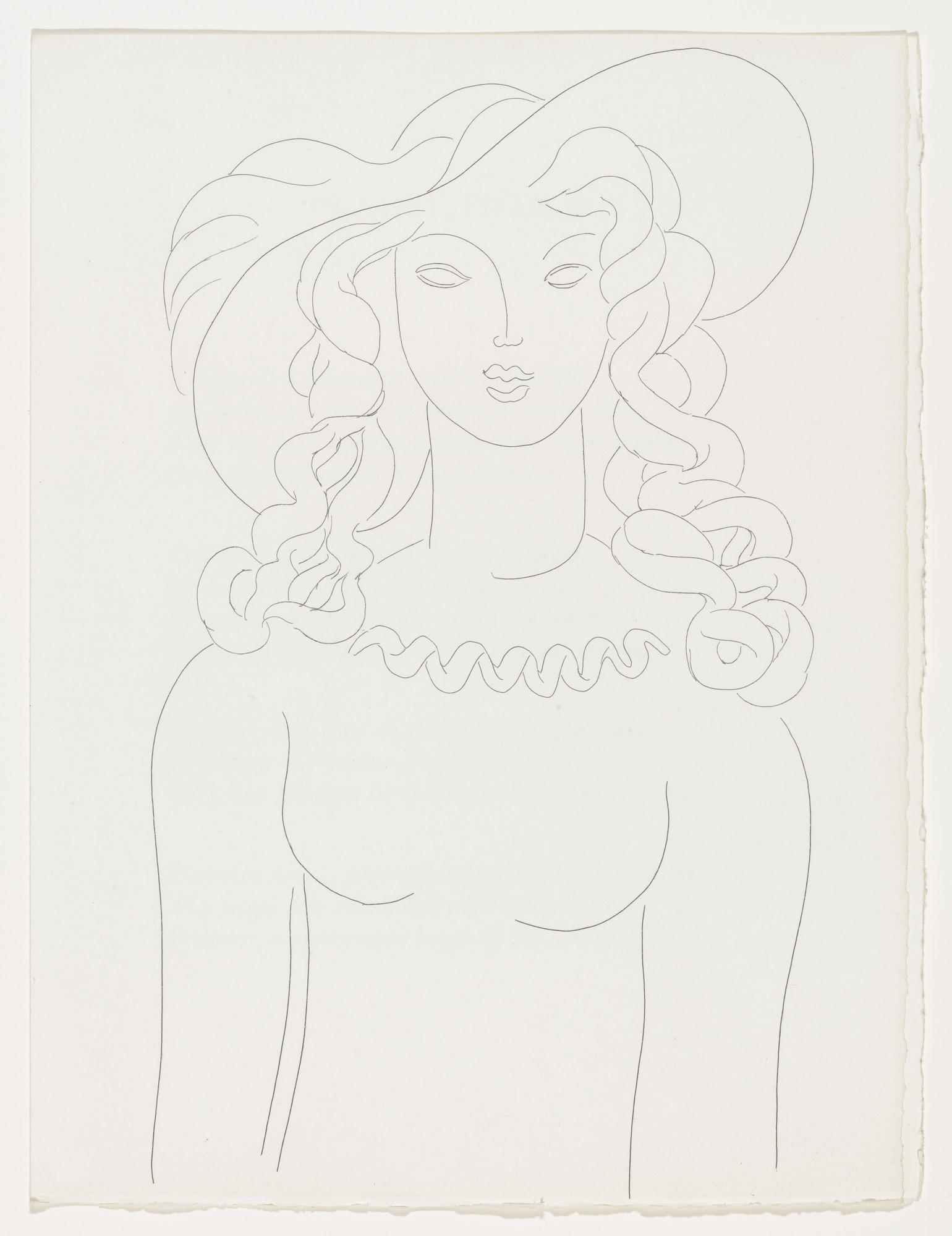 Henri Matisse. Apparition (plate, page 15) from Poésies (Poems)