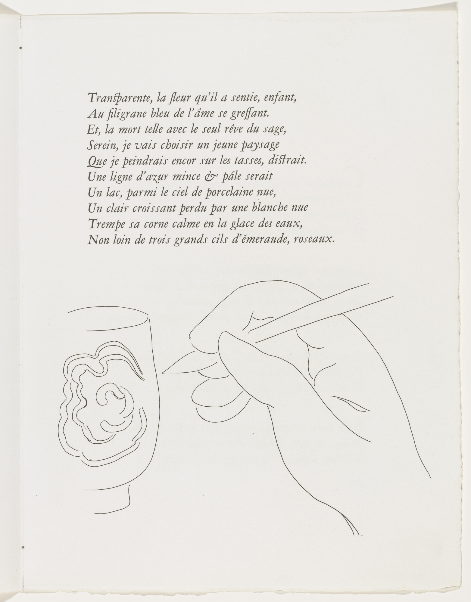 Henri Matisse. Tailpiece (page 35) from Poésies (Poems)