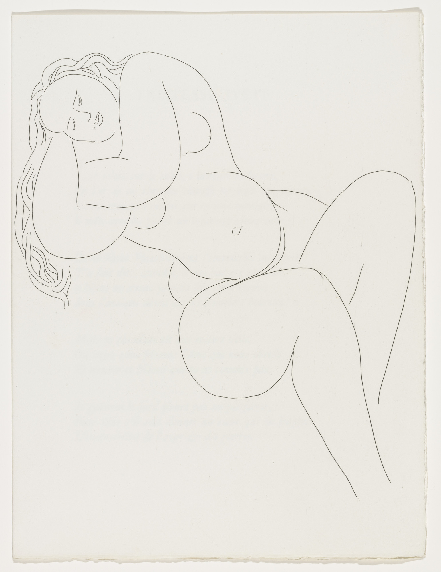 Henri Matisse. Tristesse d'été (Summer Melancholy) (plate, page 37) from Poésies (Poems)
