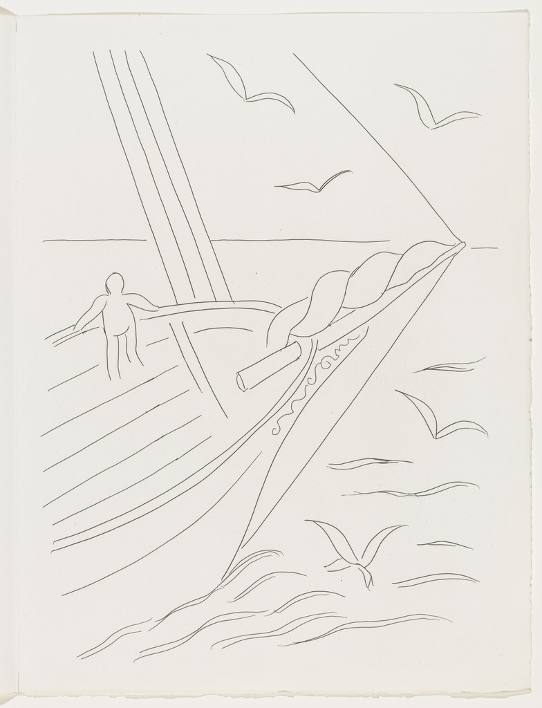 Brise marine (Sea Breeze) (plate, page 43) from Poésies (Poems)