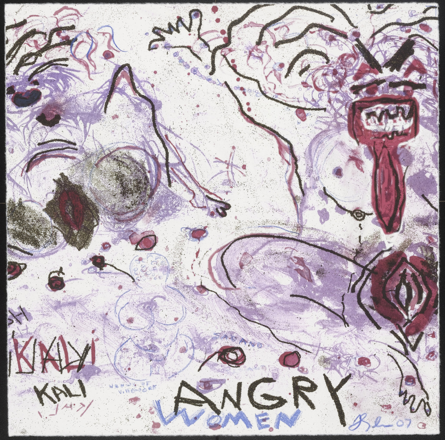 Joan Snyder. Angry Women from Femfolio. 2009