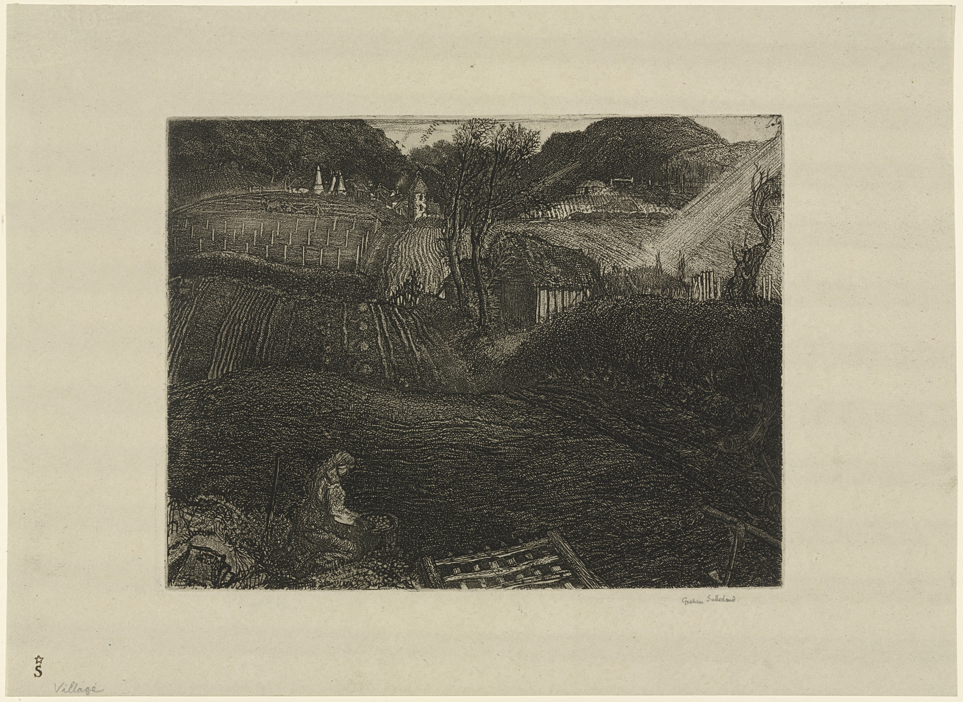 Graham Sutherland. Village. 1925
